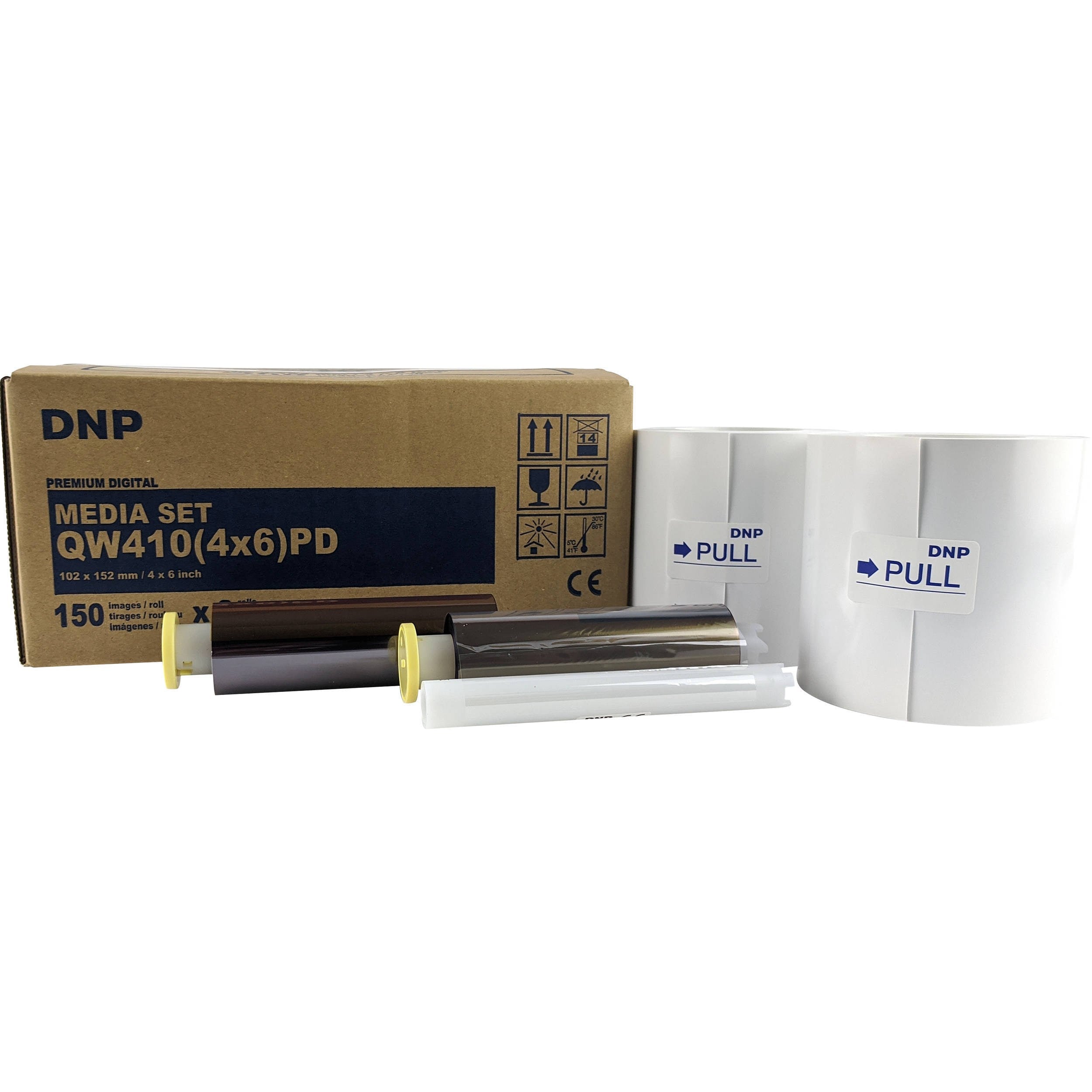 DNP QW410 4X6 - 10X15 SD Kit 2x150 Carta Stampe (Confezione da 2)