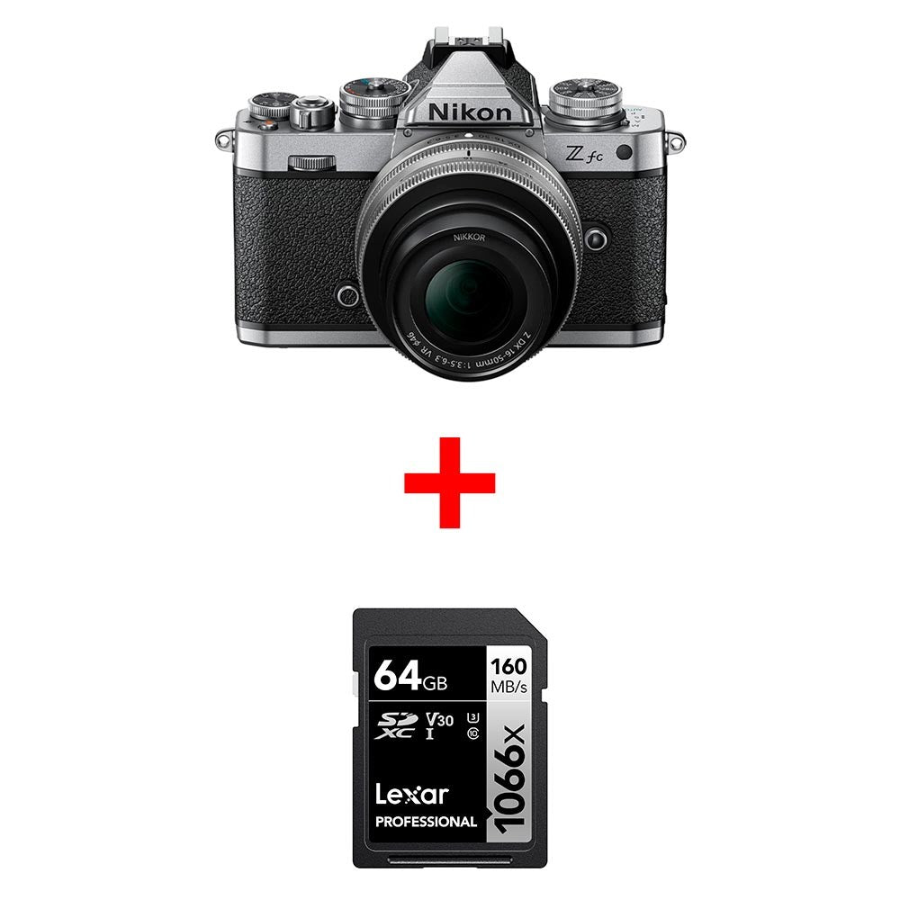 Nikon Z FC SL 16-50mm VR + SD 64GB 1066X Pro OMAGGIO GARANZIA NITAL 4 ANNI
