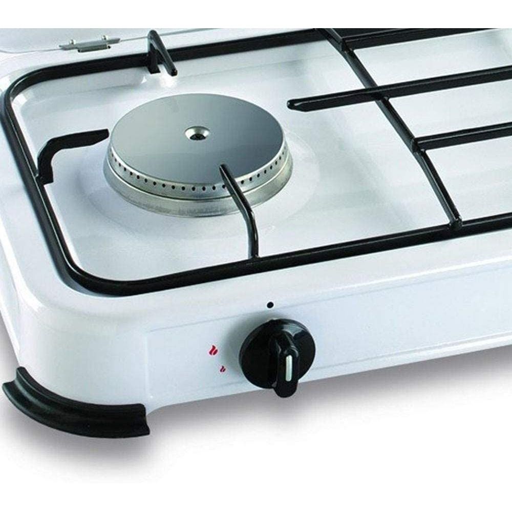 Kemper Fornello 2 Fuochi Smaltato Con Coperchio Potenza 2,6 kW