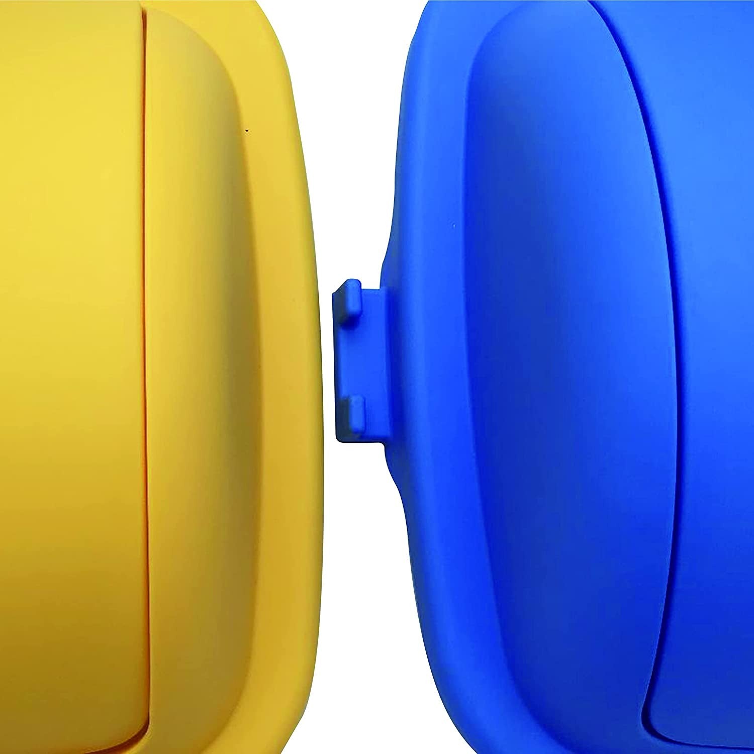INCA Tris Pattumiere con Coperchio Oscillante 18 L Blu,Giallo,Verde Raccolta Differenziata Pattumiera da 6 Lt Inclusa Nel Tris