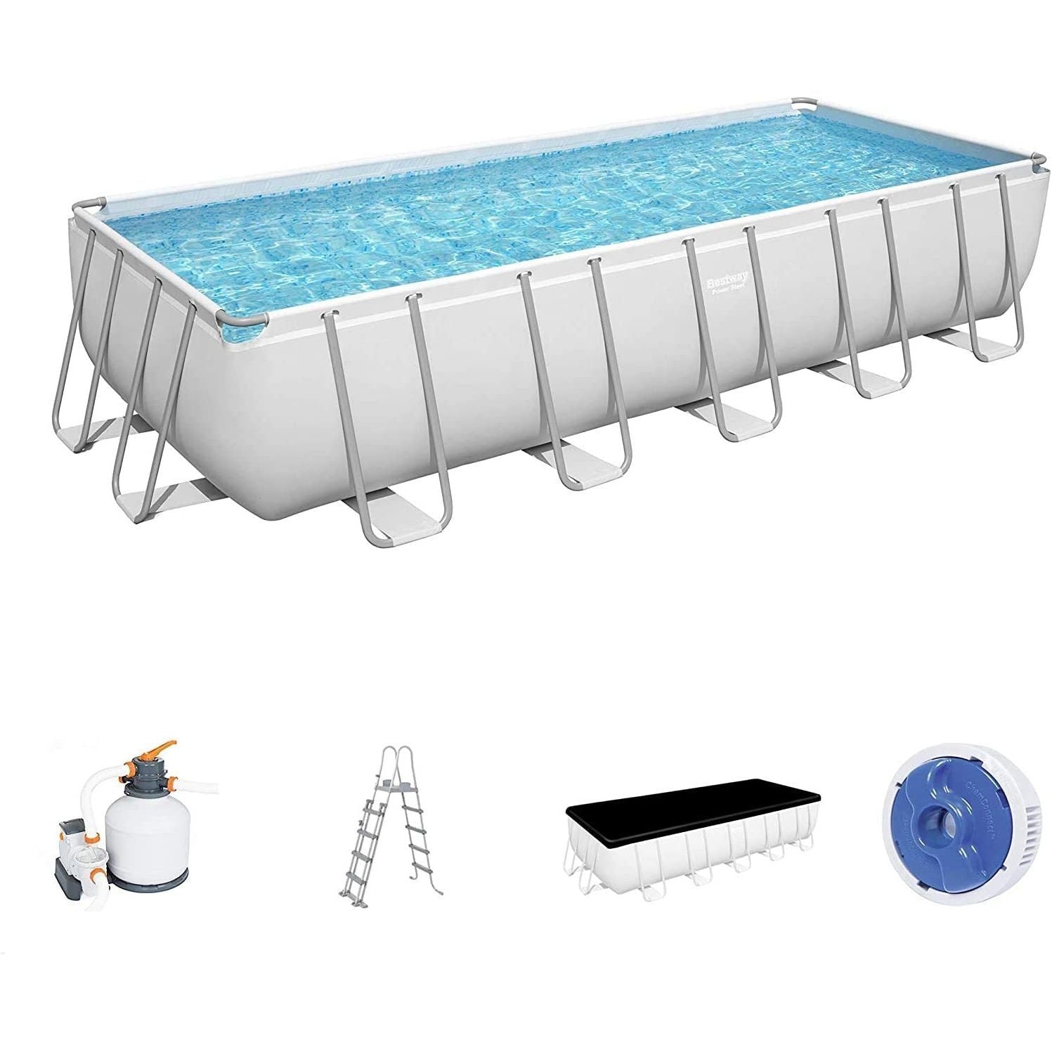 Bestway 5612B Piscina Fuori Terra Power Steel DIM. 640 X 274 X 132 Cm