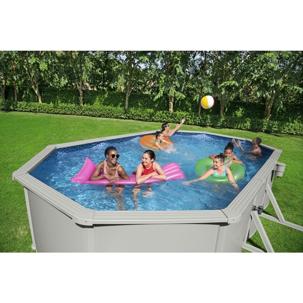 Bestway 56369 Piscina Fuori Terra Ovale Hydrium Dim. 610x360x120 cm