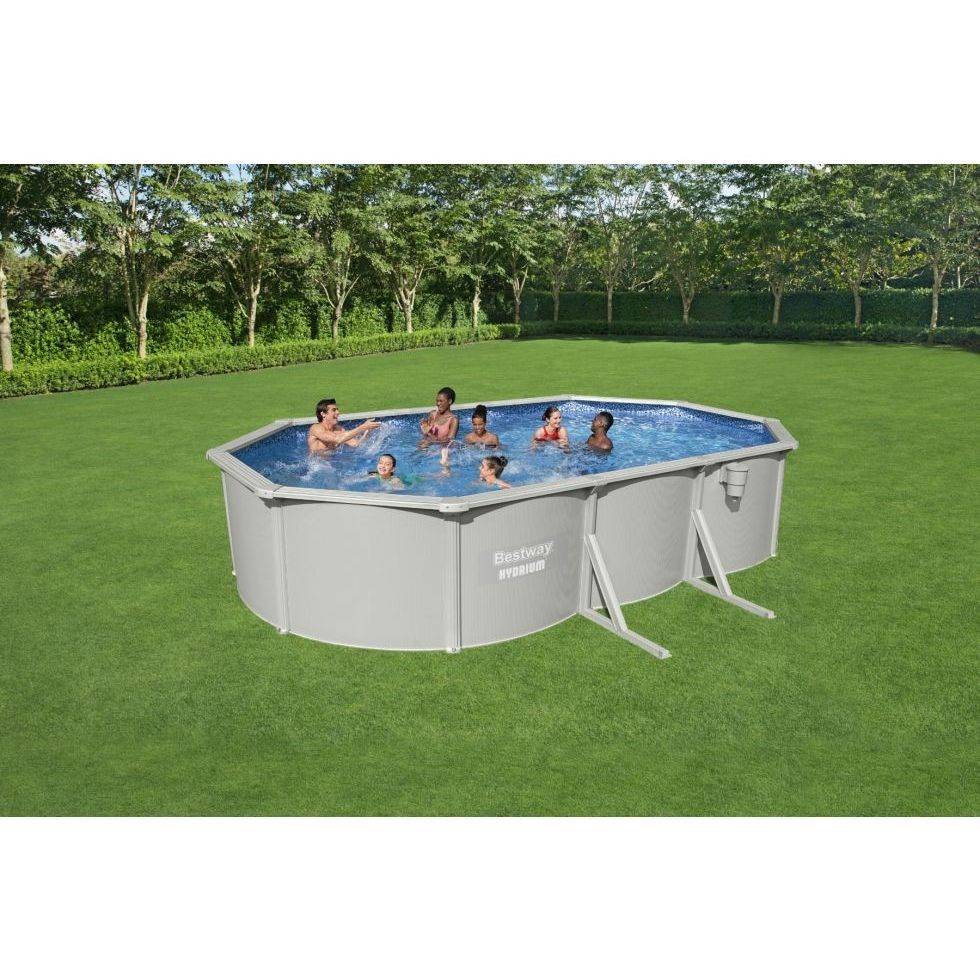 Bestway 56369 Piscina Fuori Terra Ovale Hydrium Dim. 610x360x120 cm