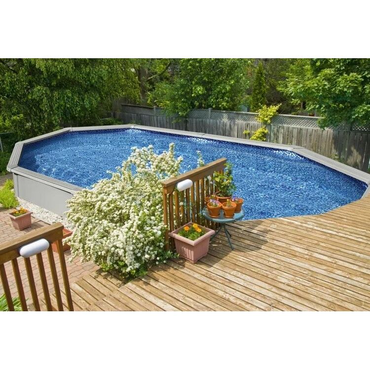Bestway 56586 Piscina Fuori Terra Ovale Hydrium Dim. 500x360x120 cm