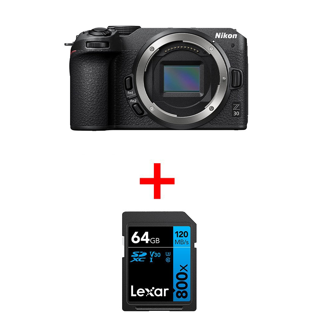 Nikon Z30 + SD 64GB 800X OMAGGIO GARANZIA NITAL 4 ANNI