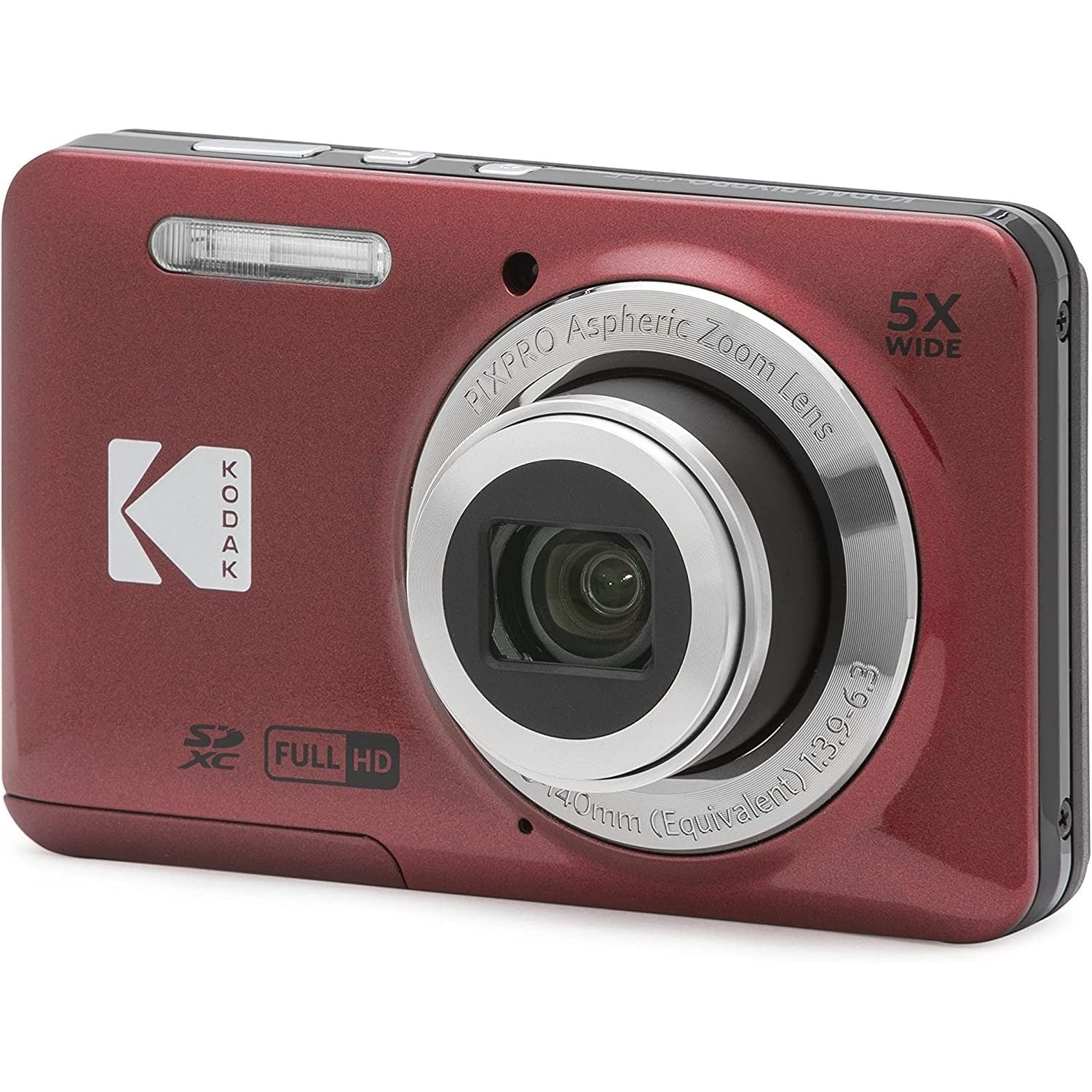 Kodak FZ55 COMPACT CAMERA RED GARANZIA UFFICIALE ITALIA 2 ANNI