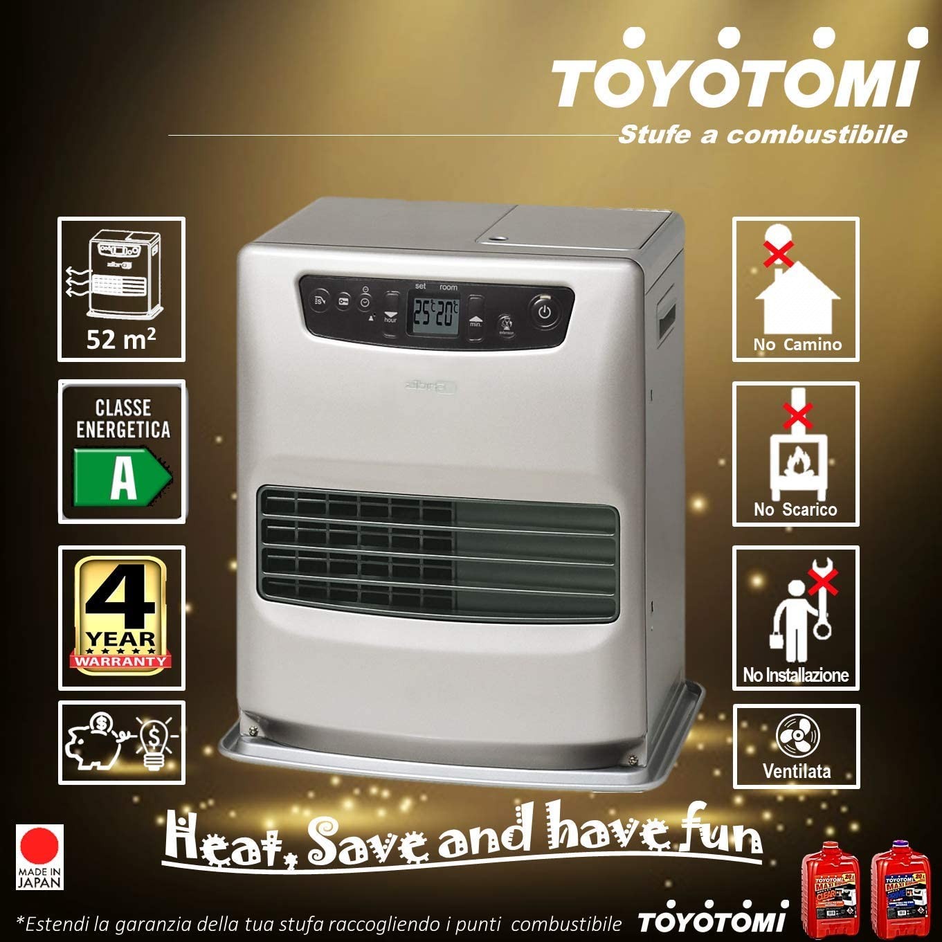 Zibro LC 32 Stufa Laser a Combustibile 3.2 kW  Riscalda Mq 21 - 55