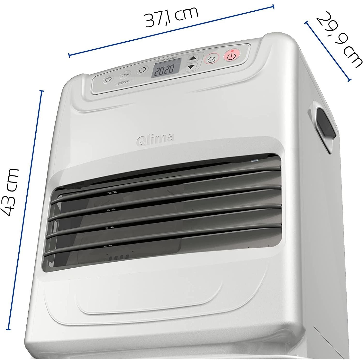 Qlima Stufa Laser Portatile A Combustibile SRE 3531 TC-2 3,1 kW Per Ambienti Fino a 48 mq