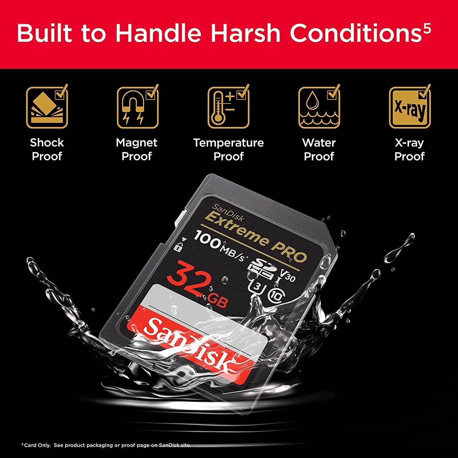 SanDisk SD SDHC EXTREME PRO 100 MB/s 32GB GARANZIA ITALIA 5 ANNI