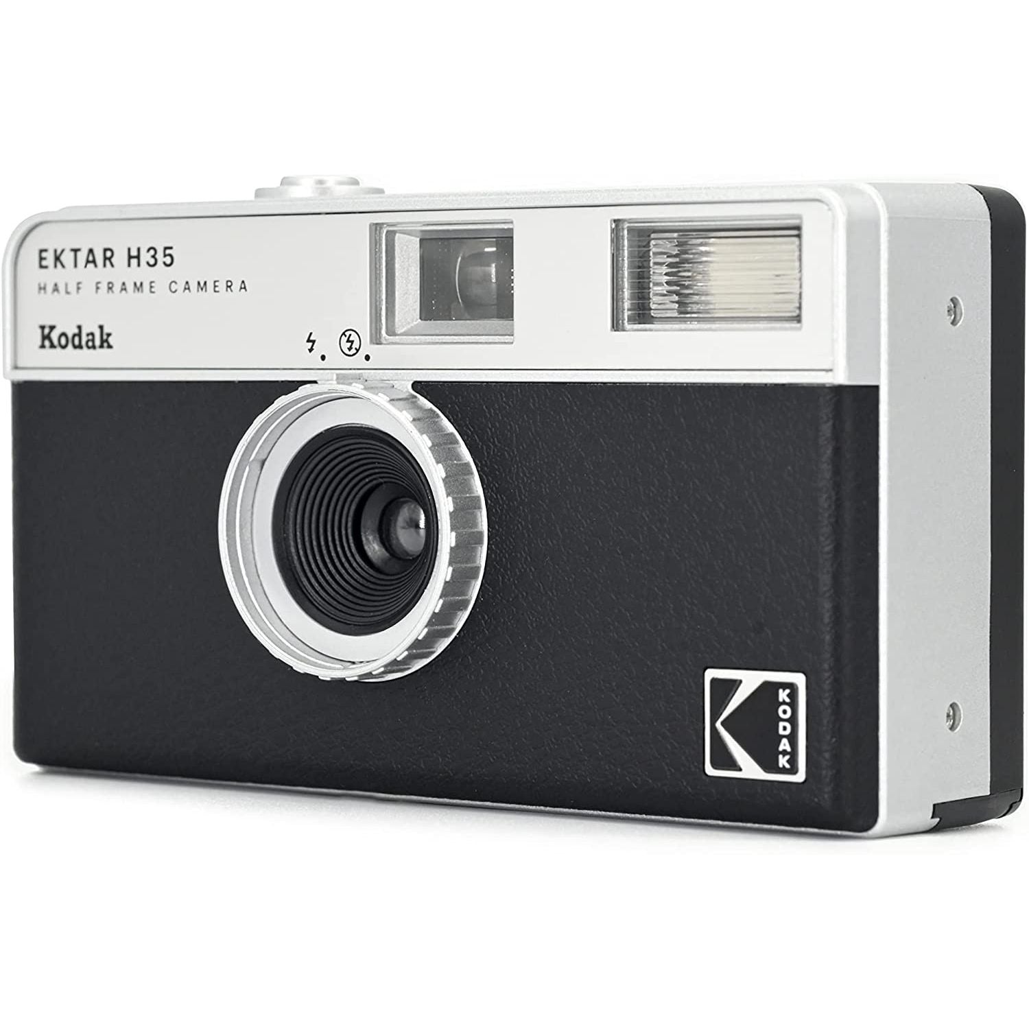Kodak Film Camera Analogica Ektar H35 HAL FRAME BLACK GARANZIA UFFICIALE ITALIA 2 ANNI