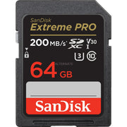 SanDisk SD Extreme PRO UHS-1 (64GB) 200 MB/S V30 U3 C10 GARANZIA ITALIA 5 ANNI