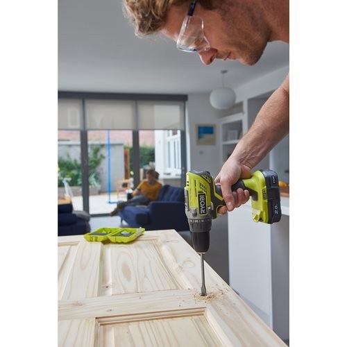 Ryobi R18DD3-220S Trapano Avvitatore 18V Con 2 Batterie Da 2.0 AhV