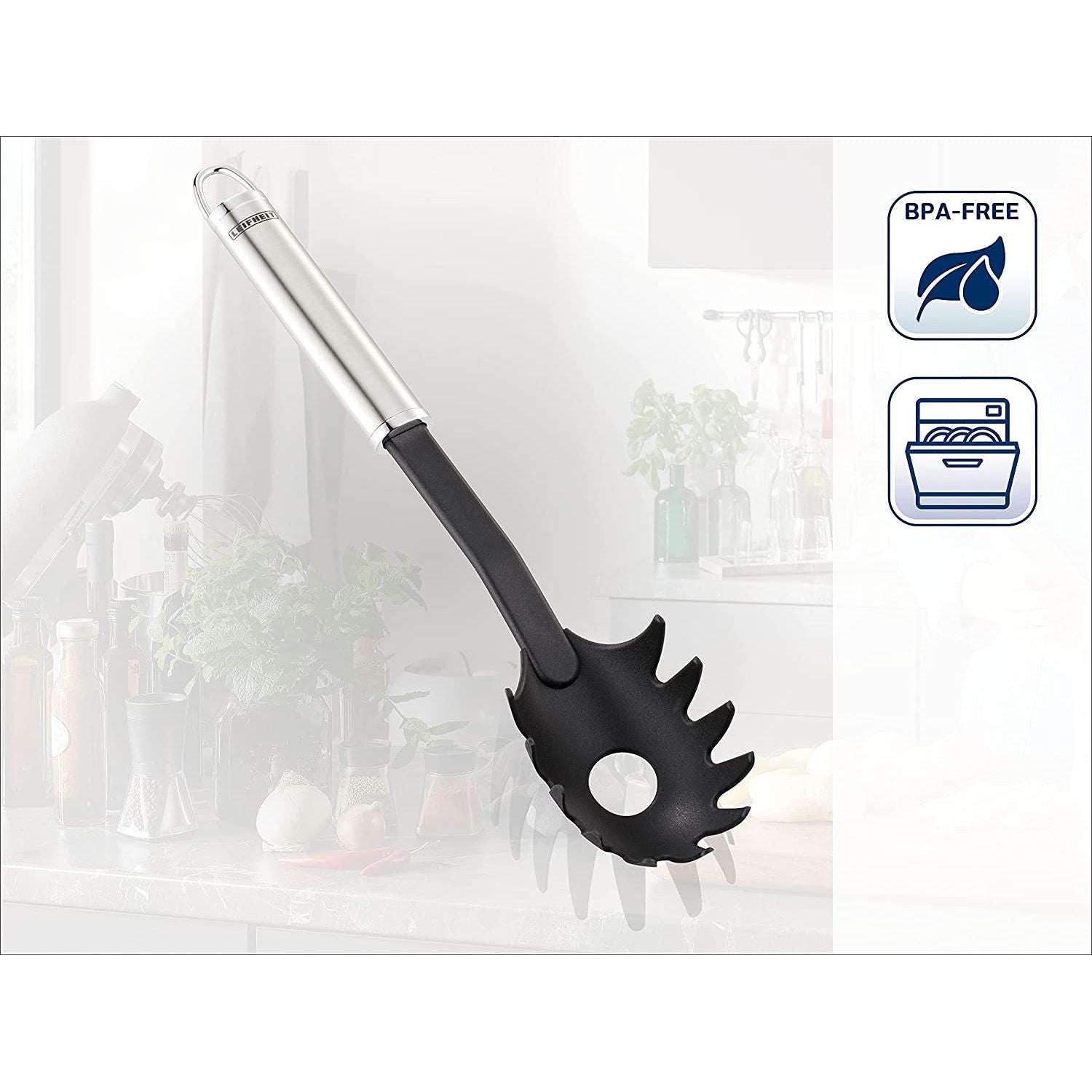 Leifheit 24060 Cucchiaio per Spaghetti Nylon Sterling