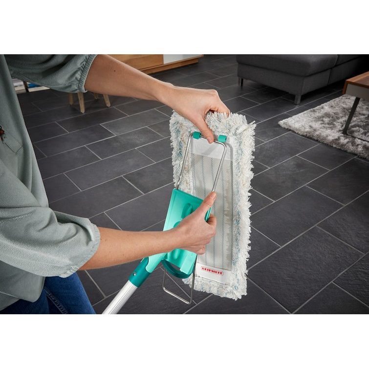 Leifheit Lavapavimenti Profi XL con manico in alluminio panno Cotton Plus CS
