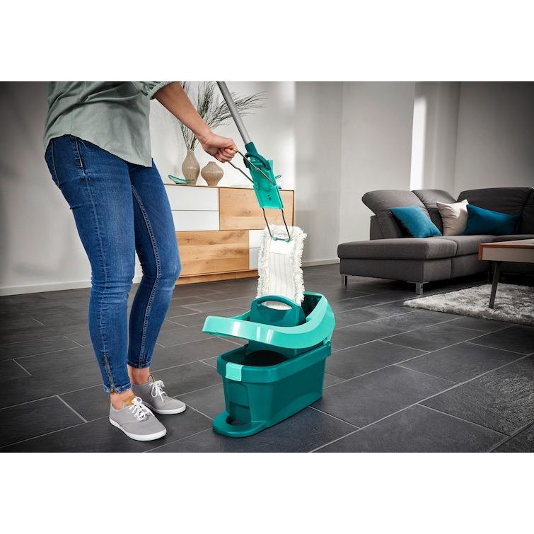 Leifheit Lavapavimenti Profi XL con manico in alluminio panno Cotton Plus CS