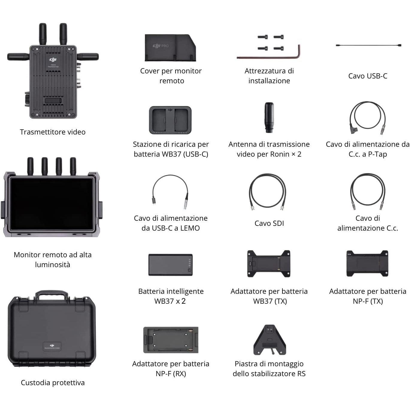 DJI TRANSMISSION COMBO GARANZIA ITALIA NITAL 2 ANNI