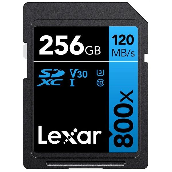 Lexar SDXC 800x 256GB C10 U3 V30 Professional