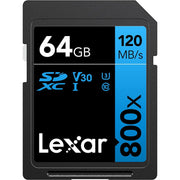Lexar SDXC 800x 64GB C10 U3 V30 Professional