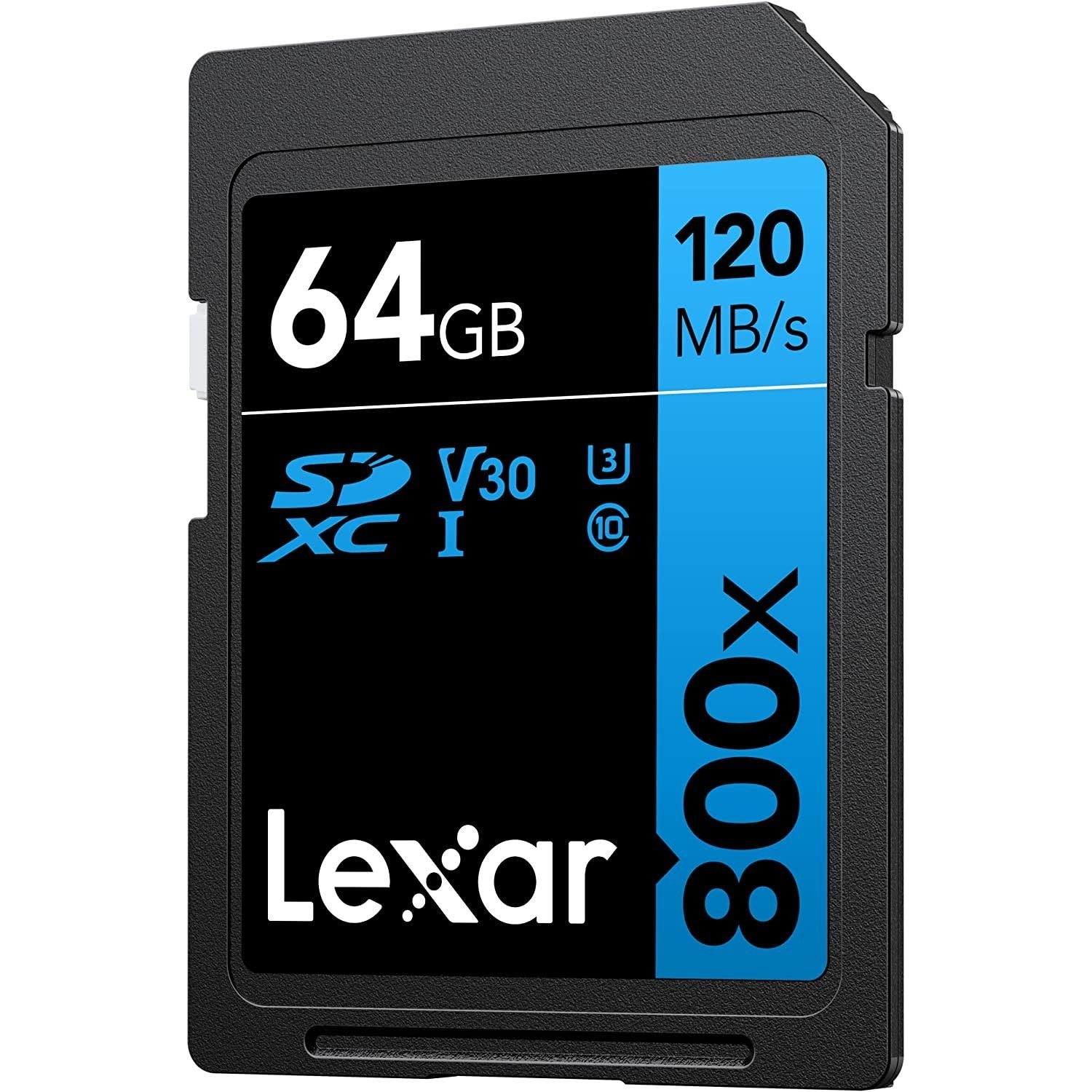 Lexar SDXC 800x 64GB C10 U3 V30 Professional