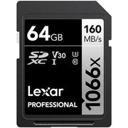 Lexar SDXC 1066x 64GB UHS-I C10 U3 V30 Professional