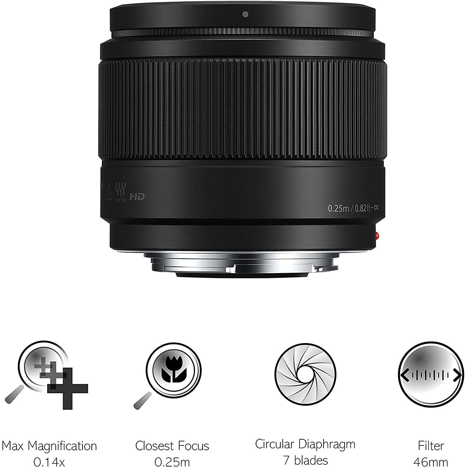Panasonic Lumix G 25mm F1.7 ASPH (Black) BULK - GARANZIA ITALIA FOWA 4 ANNI