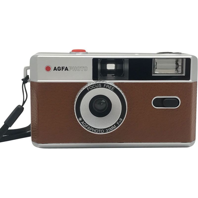 AgfaPhoto Reusable Photo Camera BROWN GARANZIA UFFICIALE ITALIA 2 ANNI