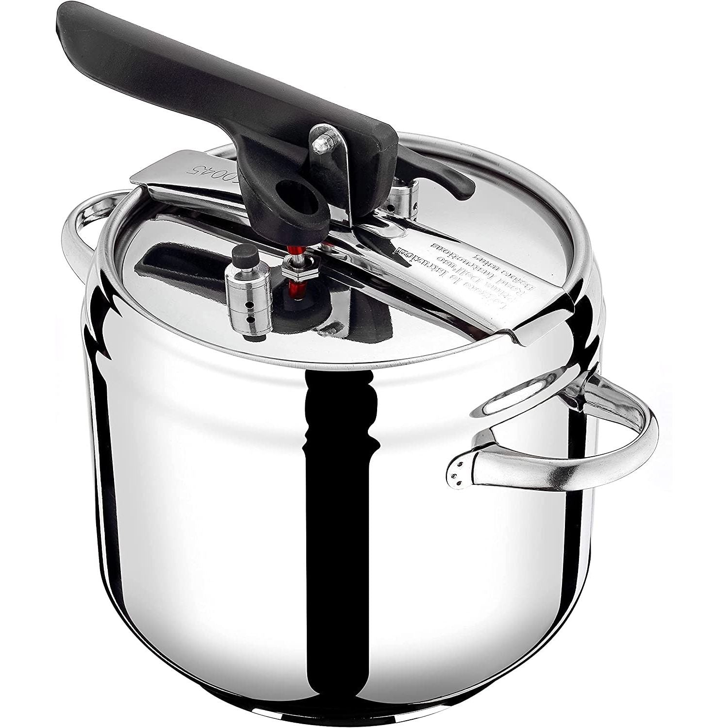 Pintinox Pentola a Pressione Serie First in Acciaio Inox Adatta all'Induzione Con 4 Sistemi di Sicurezza 5 Litri