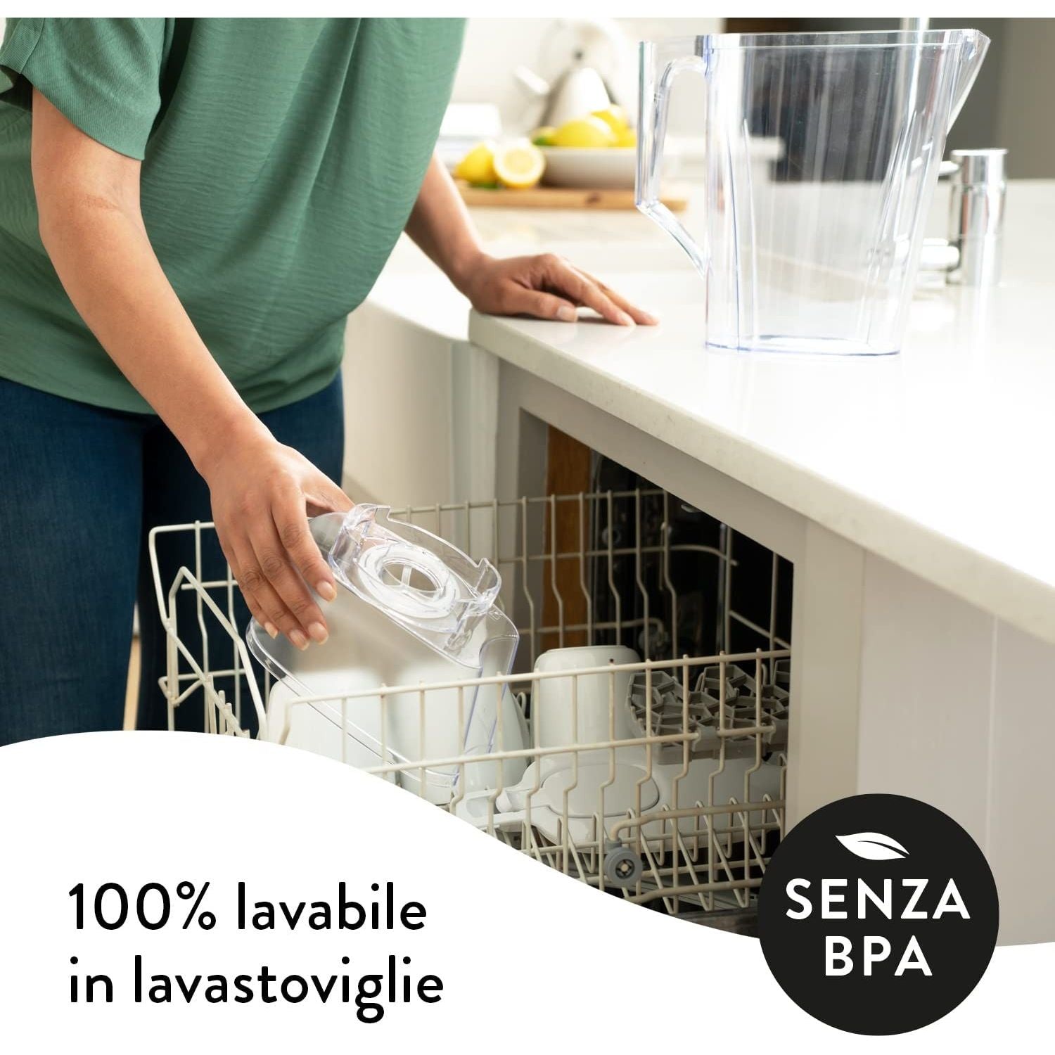 Aqua Optima Liscia Caraffa 2.5L Acqua Filtrata + 3 Filtri