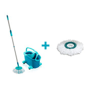 Leifheit Set CLEAN TWIST Disc Mop Mobile Ergo + Testina sostitutiva IN OMAGGIO