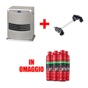 Zibro LC 30 Stufa Portatile a Combustibile Per Ambienti di 48m2 Con Carrellino e  6 Taniche Toyotube In Omaggio