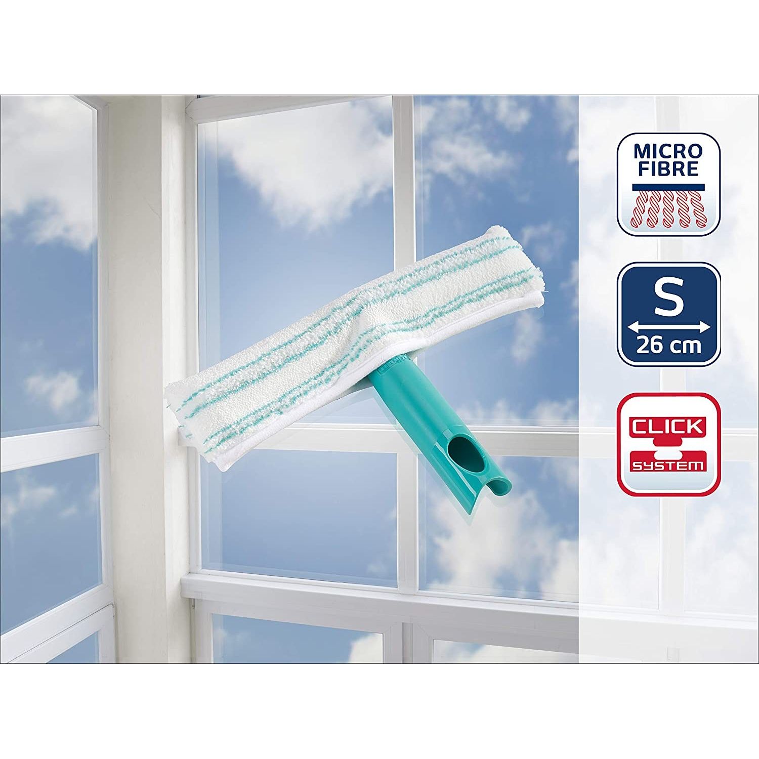 Leifheit Lavavetri Window Washer M Tergivetro Da 26 Cm Anche Per Finestre Di Grandi Dimensioni