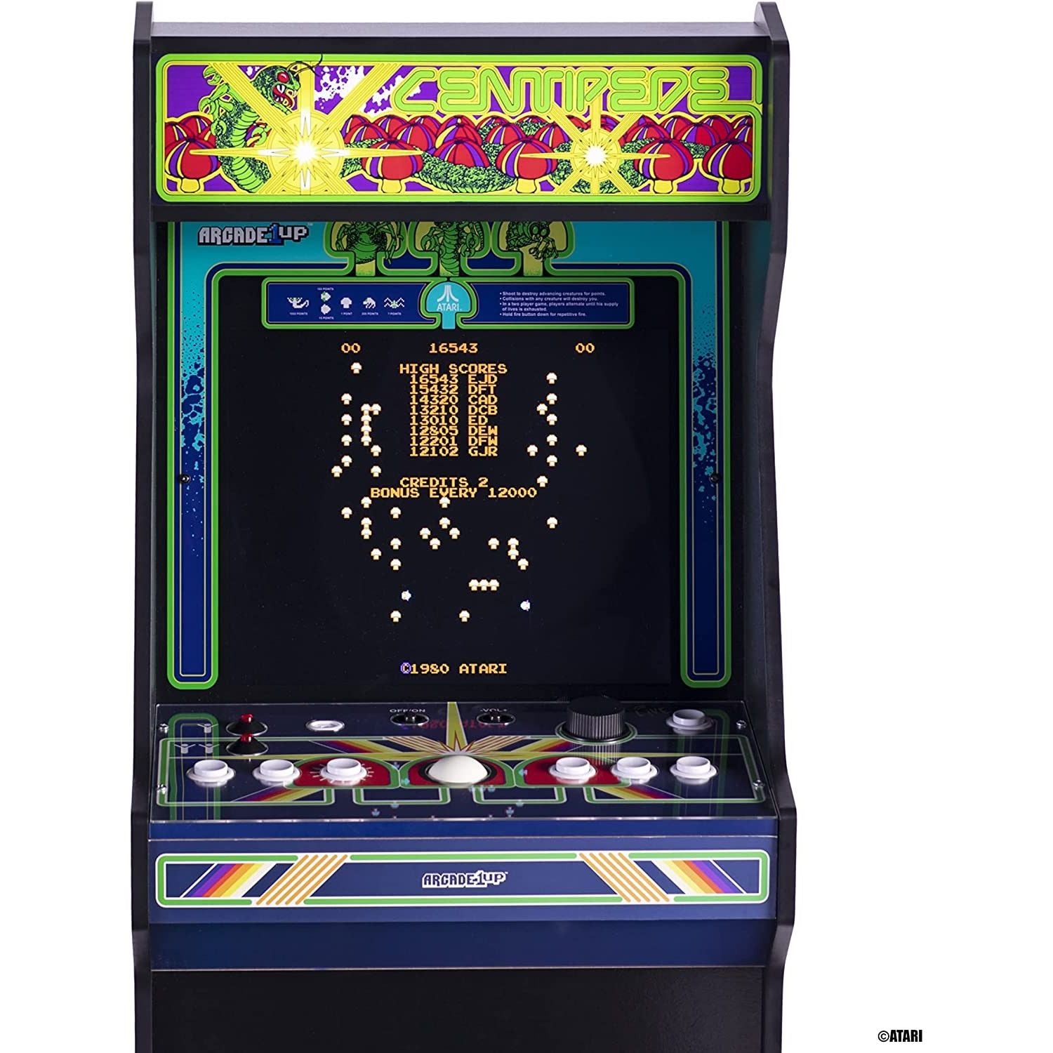 VideoGioco Atari Legacy Centipede 2023 Edition Cabinato Arcade1UP GARANZIA UFFICIALE POLYPHOTO