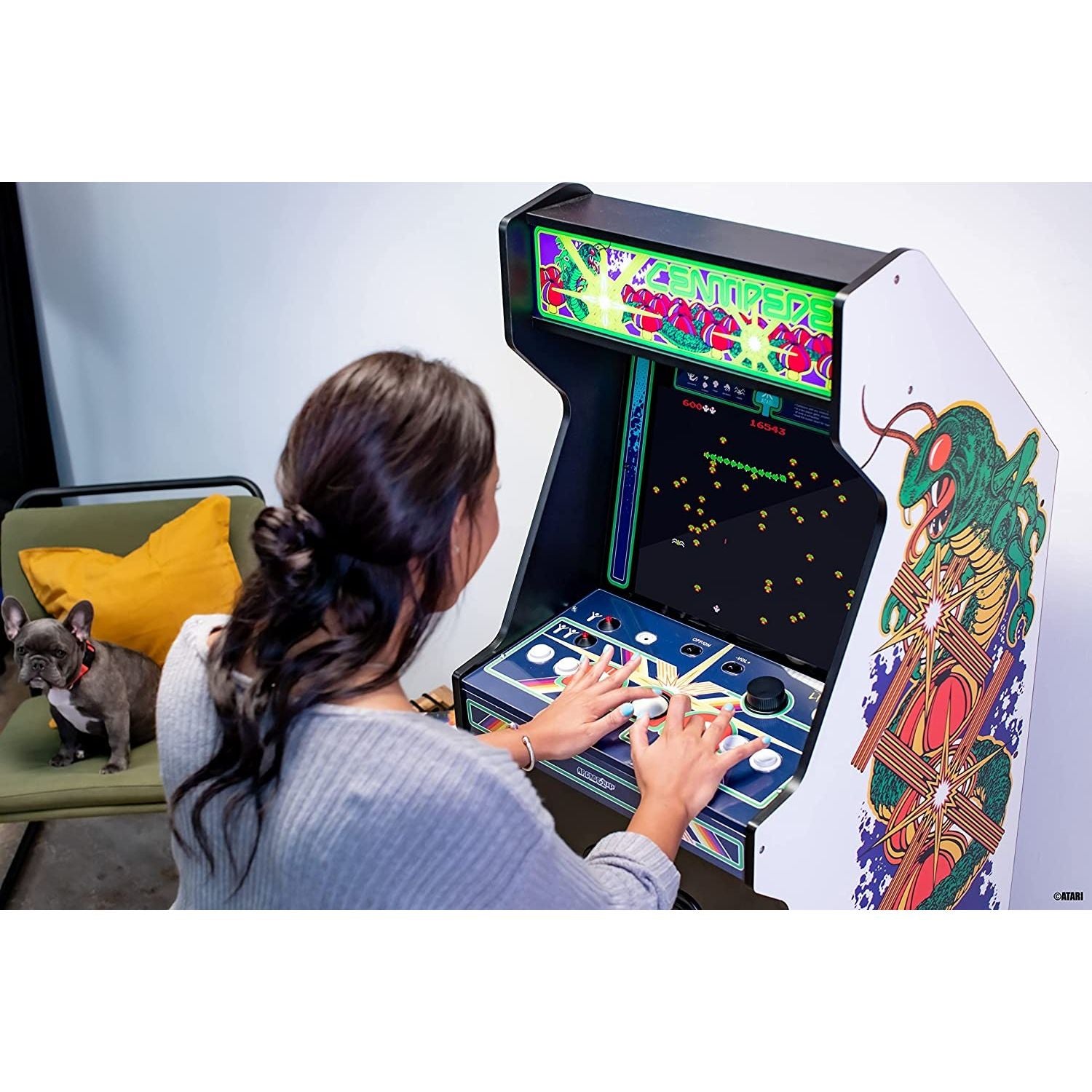 VideoGioco Atari Legacy Centipede 2023 Edition Cabinato Arcade1UP GARANZIA UFFICIALE POLYPHOTO