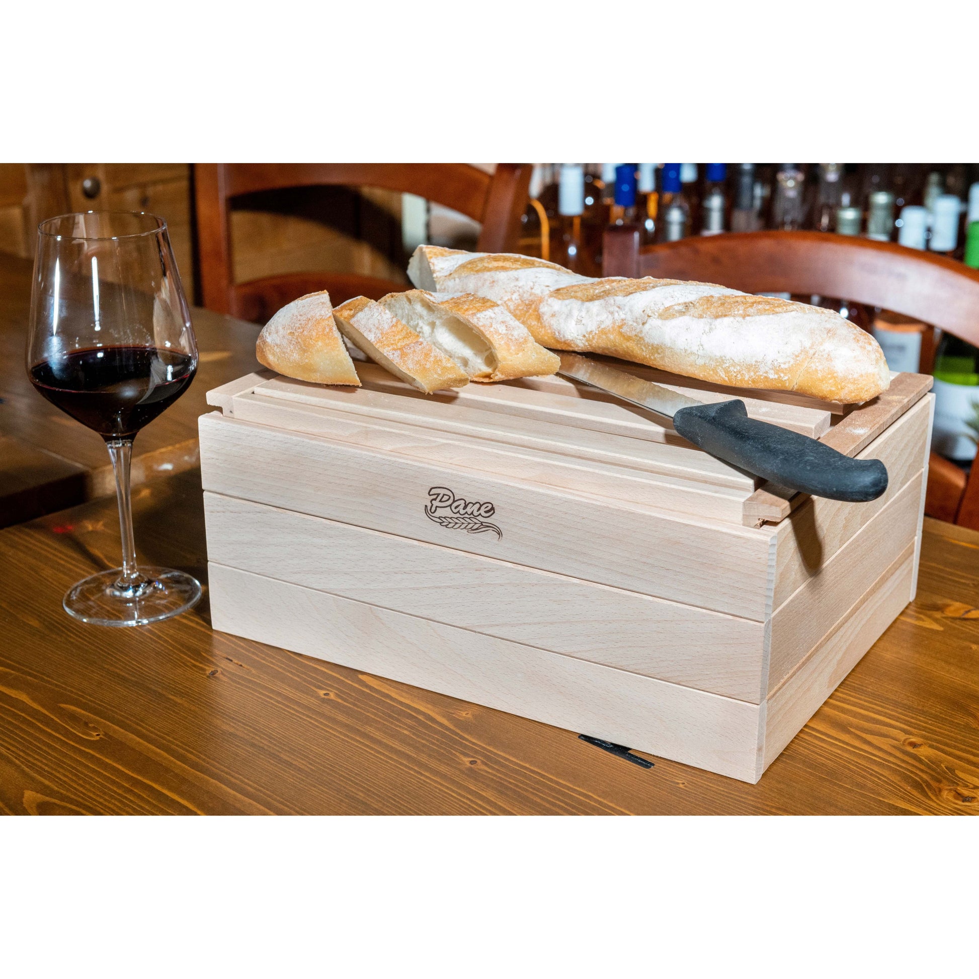 Inca Portapane Con Tagliere In Legno Di Faggio