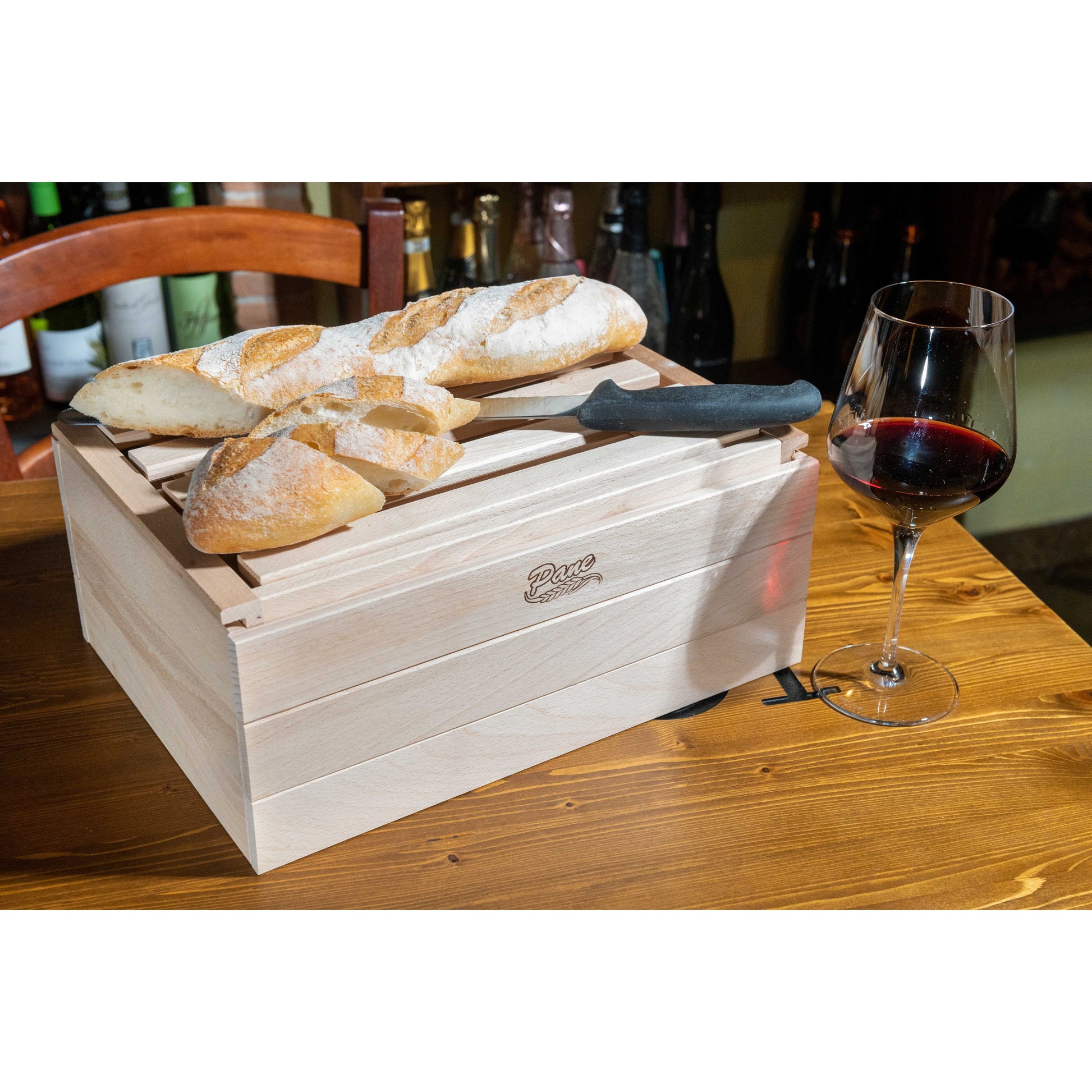 Inca Portapane Con Tagliere In Legno Di Faggio