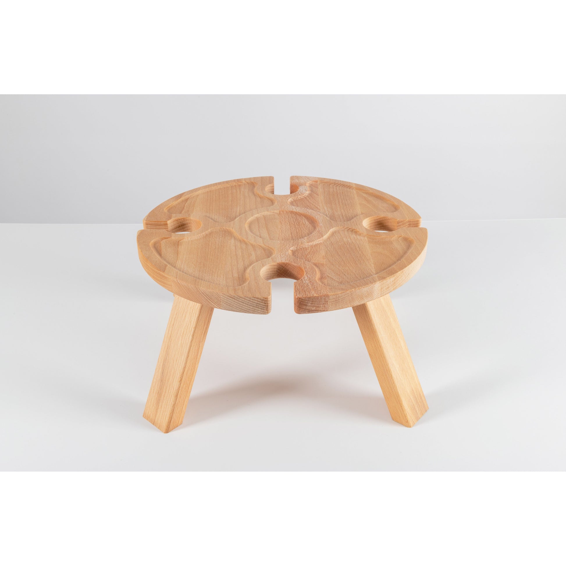 Inca Tavolino Vassoio Aperitivo Pic Nic In Legno Faggio