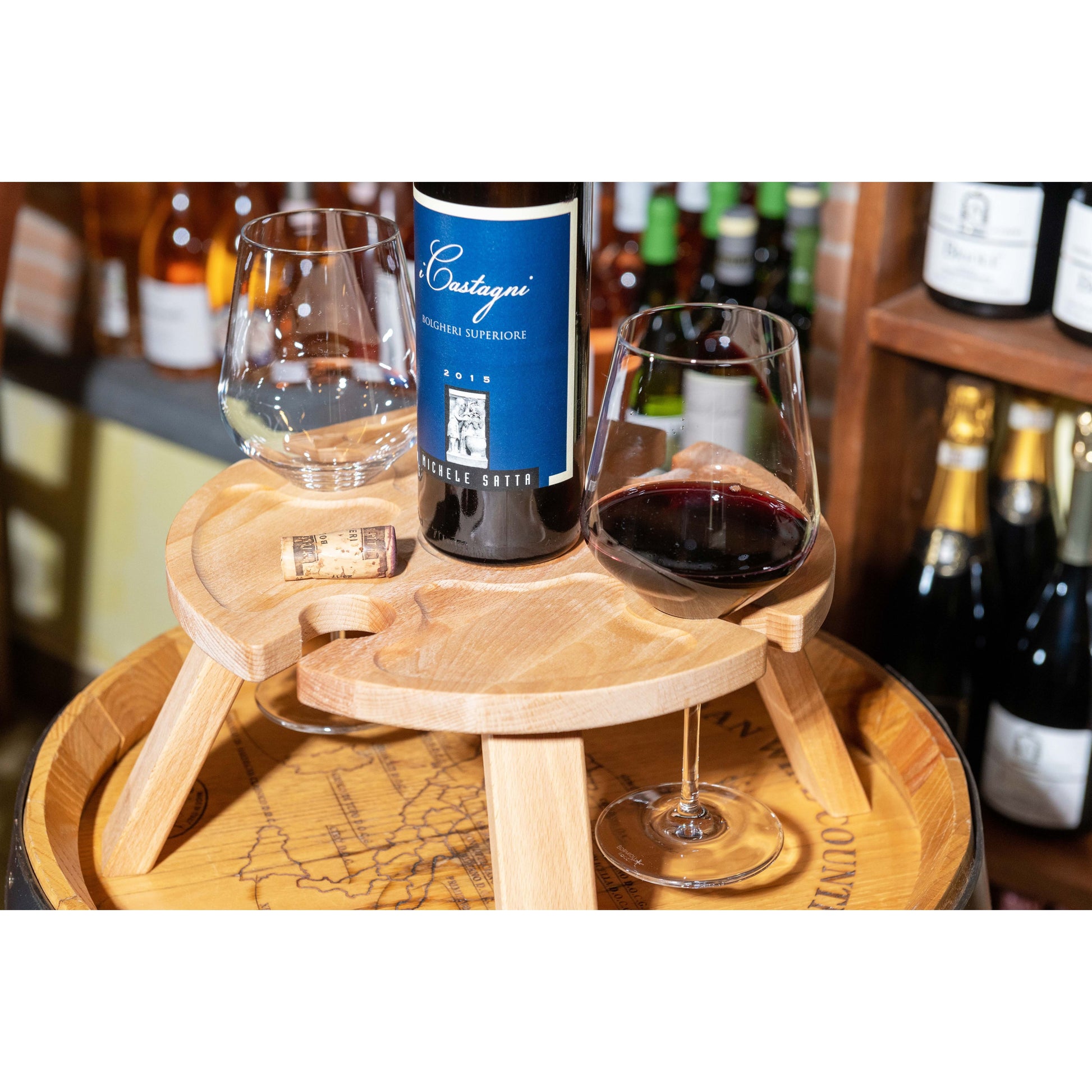 Inca Tavolino Vassoio Aperitivo Pic Nic In Legno Faggio