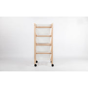 Inca Carrello Da Cucina Salvaspazio In Legno Di Faggio Con 4 Ceste Colore Naturale