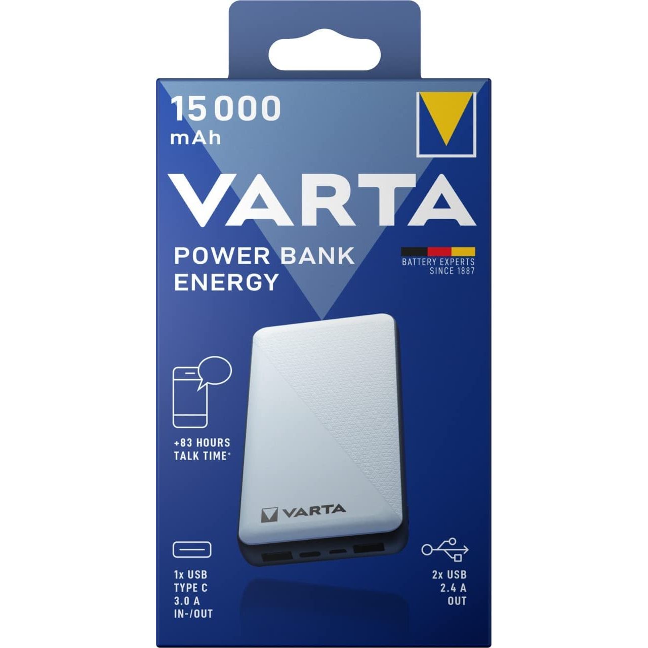 VARTA Powerbank ENERGY 15000 mAh