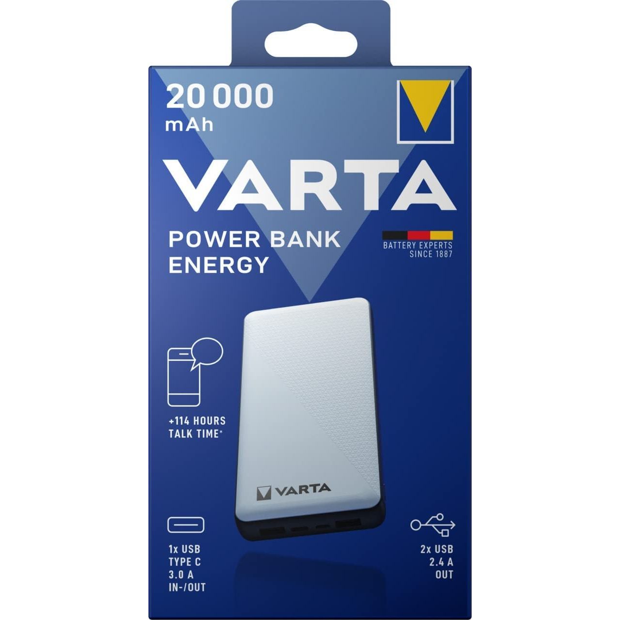 VARTA Powerbank ENERGY 20000 mAh