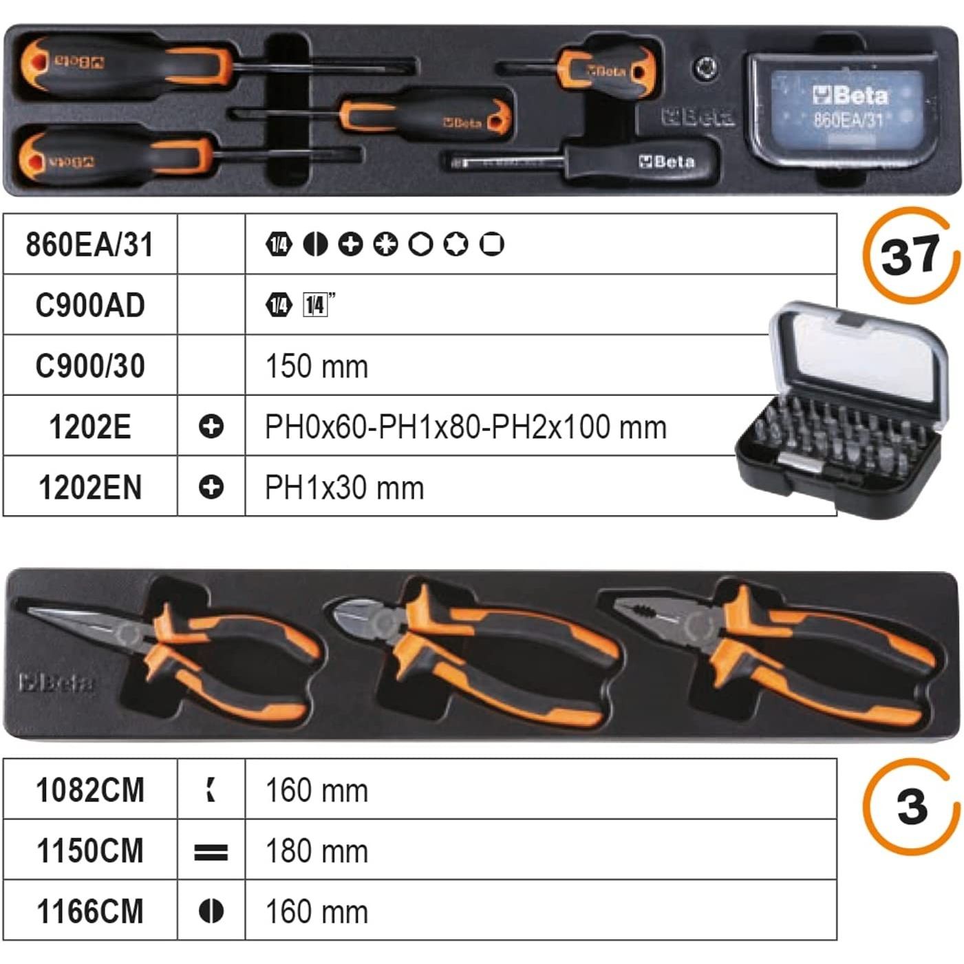 Beta Cassetta Porta Attrezzi In Metallo Con 91 Attrezzi Inclusi Per La Manutenzione Generale