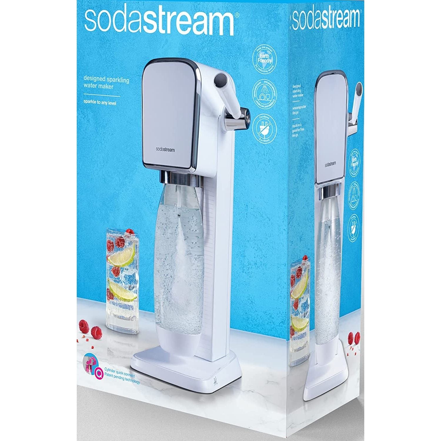 Sodastream Nuovo Gasatore Art Con Bottiglia In Pet Lavabile In Lavastoviglie Colore Bianco