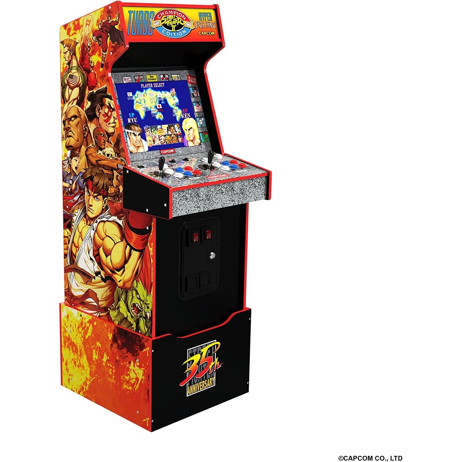 VideoGioco Capcom Legacy Yoga Flame Cabinato Arcade1UP GARANZIA ITALIA POLYPHOTO 2 ANNI