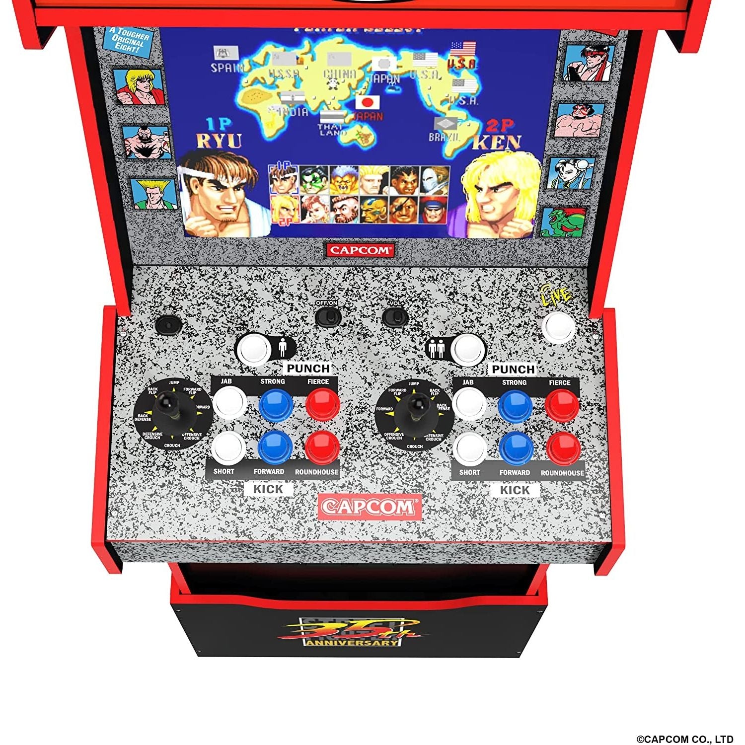 VideoGioco Capcom Legacy Yoga Flame Cabinato Arcade1UP GARANZIA ITALIA POLYPHOTO 2 ANNI