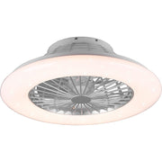 Stralsund Ventilatore E Plafoniera Led Con Effetto Cielo Stellato E RGB Con Telecomando Multifunzione E Regolazione Diam.50cm