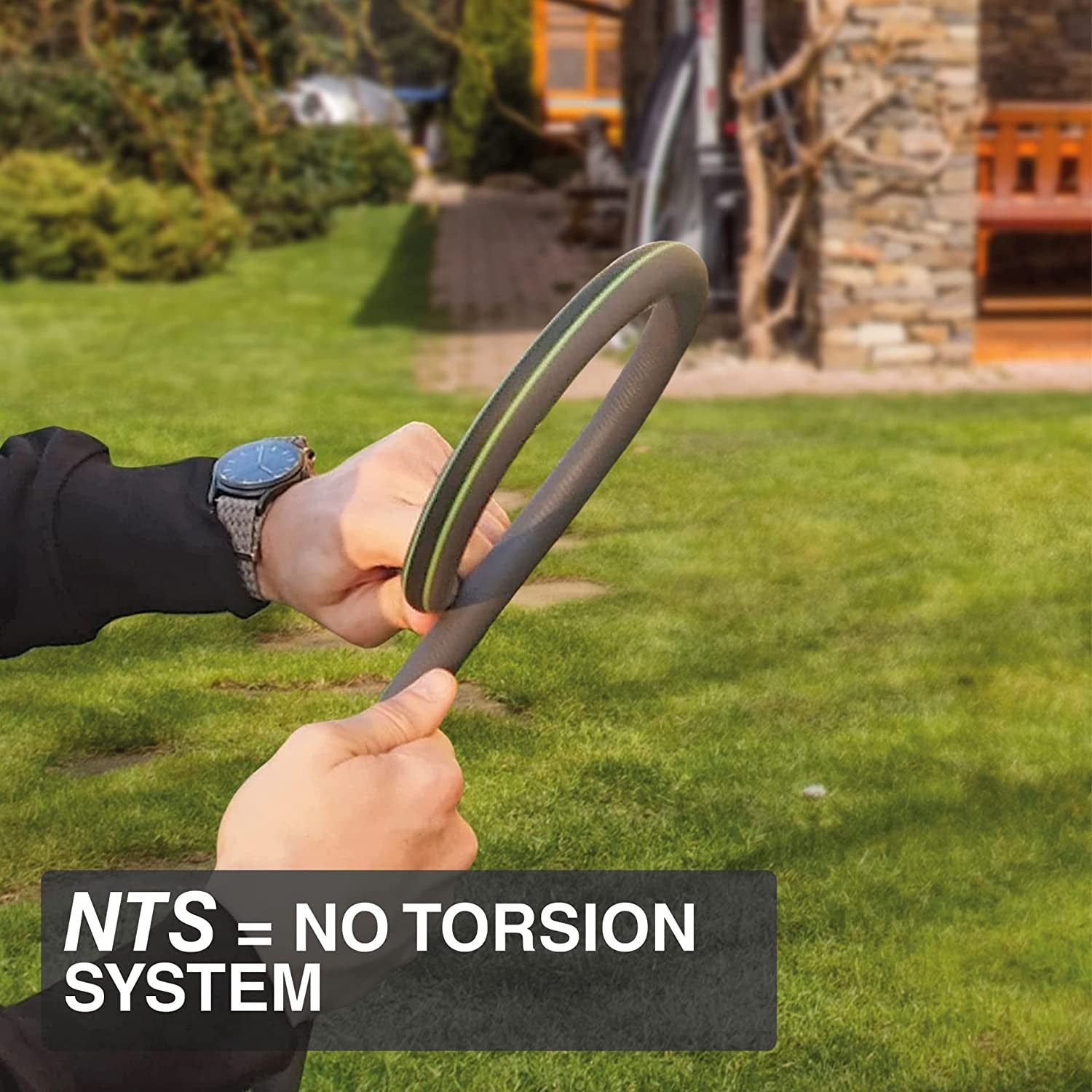 Fitt Force Tubo Acqua Per Irrigazione Giardino, Leggero, Resistente E Compatto, Per Uso Intensivo, Con Lancia, Colore Grey 25 M