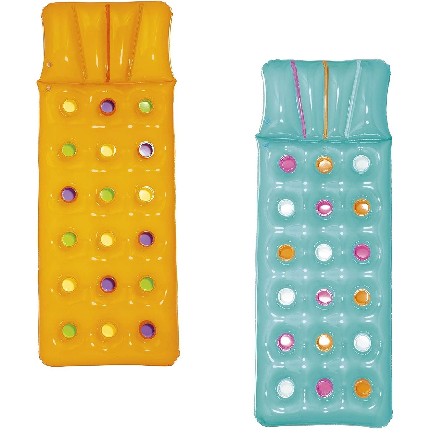 Bestway Fashion Pool Lounge Materassino 18 Buchi Cm. 188X71 Colori Assortiti