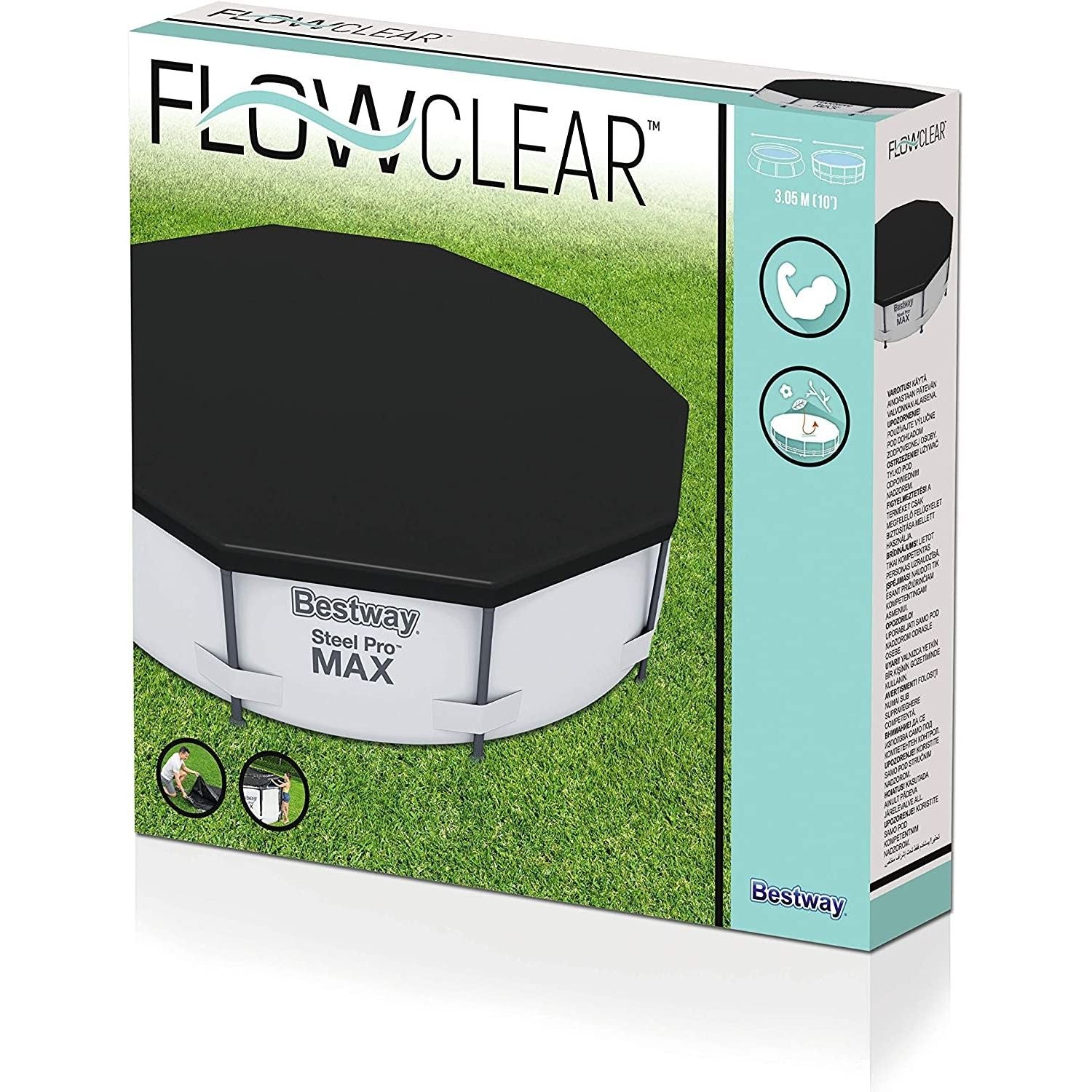 Bestway Copripiscina Fast Set Steel Pro e Steel Pro Max Cm. 305
