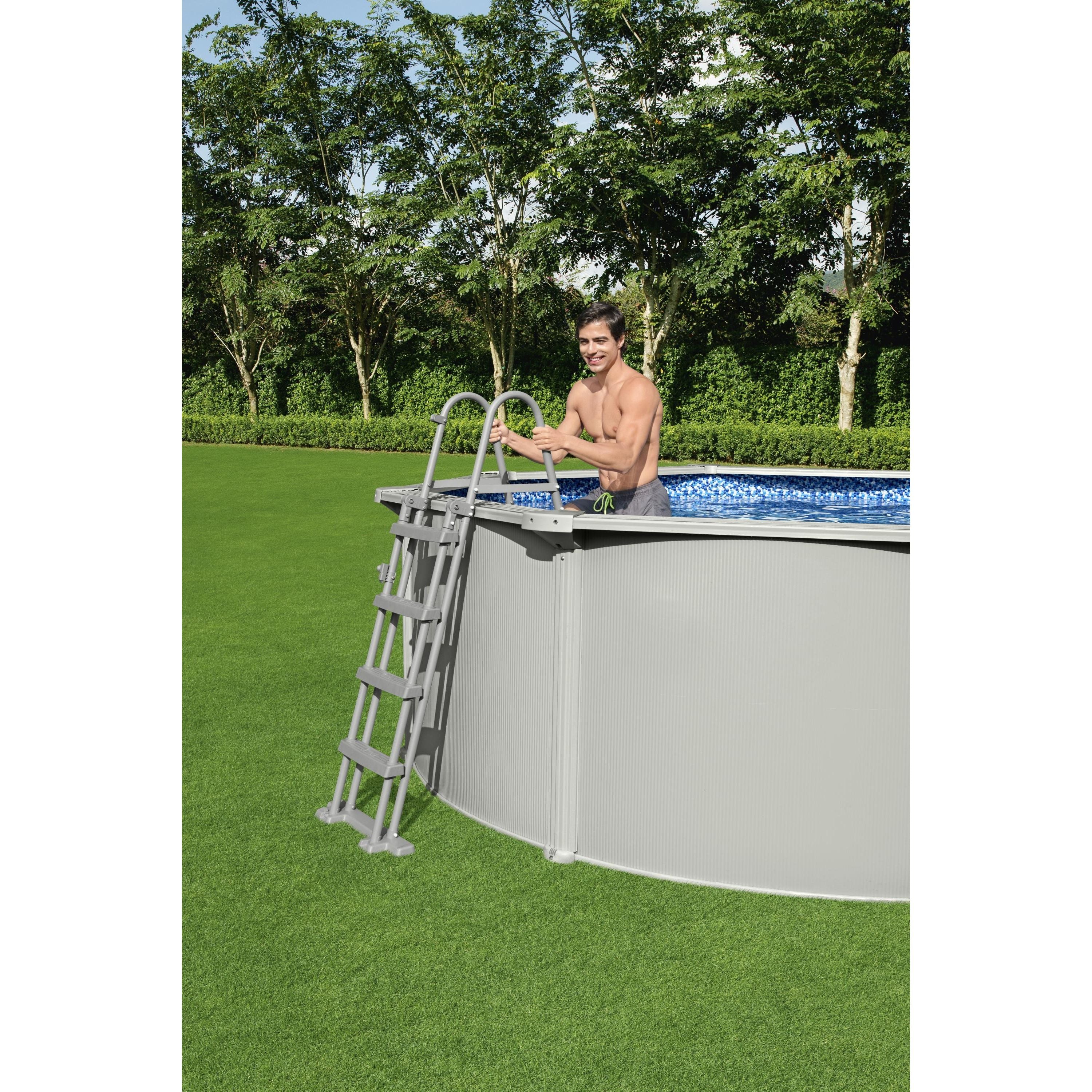 Bestway 58331Scaletta Di Sicurezza Per Piscina Da 1.22 m