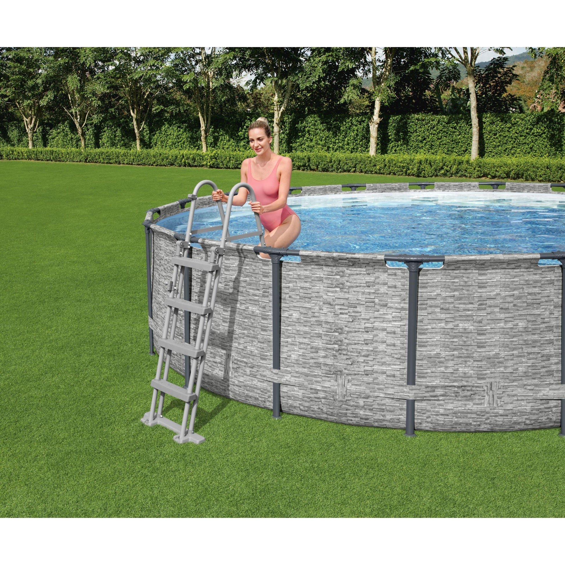 Bestway Scaletta Di Sicurezza Per Piscine Cm. 132